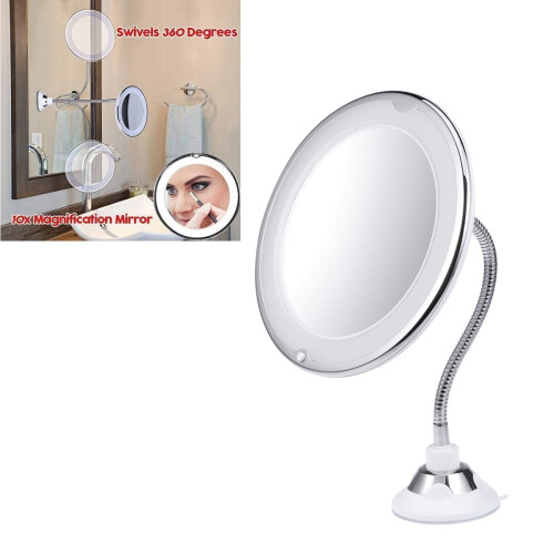 Makeup Mirror with LED Lights and Magnification
