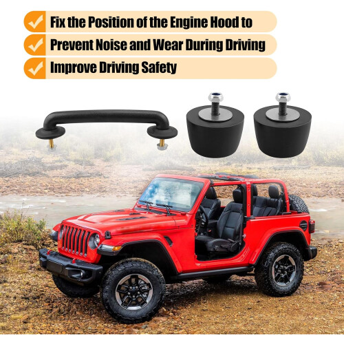 Hold Down Bracket Strap for Jeep Wrangler Hood Windshield 1