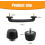 Hold Down Bracket Strap for Jeep Wrangler Hood Windshield 6