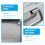 Roasting Pan with Rack Silver Rectangular 1 Set 3