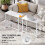80 cm Folding Desk on Wheels - White 7