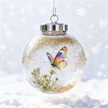 Wildlife Wonders Crystal Glass Ornament 3D Animal Christmas