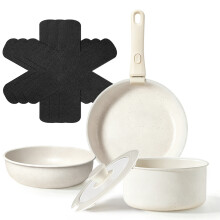 8pcs Detachable Cookware Set Pot Pan Non Stick Stackable For All Stoves