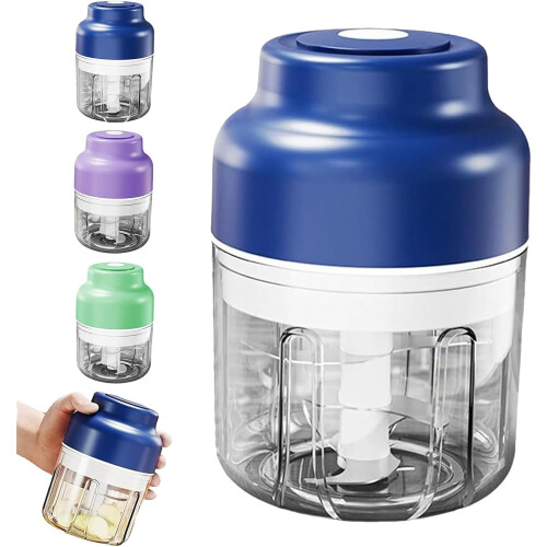 Electric Mini Garlic Chopper Set 250ml 320ml