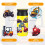 Cartoon Transportation Stickers Educational Vehicle and 3
