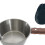 Camping Bowl with Wood Handle 1 Piece Black 6