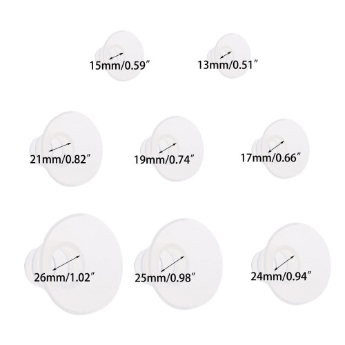 Silicone Breast Flange Insert for Narrow Connector 1