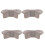 Grey Bow Tie Silicone Pot Holders Anti-Scalding 2 Pairs 6