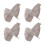 Grey Bow Tie Silicone Pot Holders Anti-Scalding 2 Pairs 3