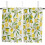 Lemon Slice and Leaves Kitchen Curtains 2 Panels 63 Inch 2