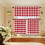 Buffalo Check Window Curtain Set Red White Farmhouse Rod 3