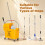 Homcom HOMCOM 20L Compact Mop Bucket with Wringer on Wheels Yellow 5