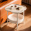 Tao Tao 2-Tier Sofa Side Table White 15.8 inch 2