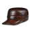 Men's Genuine Leather Baseball Cap Black Brown 54-62 cm 1