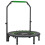 40" Foldable Mini Fitness Trampoline, with Adjustable Foam Handle, Green 2