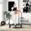40" Foldable Mini Fitness Trampoline, with Adjustable Foam Handle, Green 3