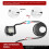 Wiring Harness Extension Kit 16 AWG 10 ft 2 pcs Black 5