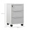 Three-Drawer Locking Filing Cabinet - Grey/White 5