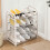 Karymi Plastic Shoe Rack 4-Tier Ventilated White 5