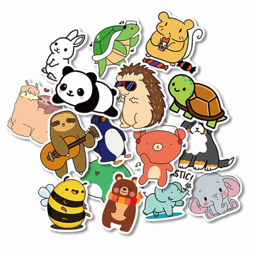 Cartoon Animal Stickers Pack 50 Pieces 1