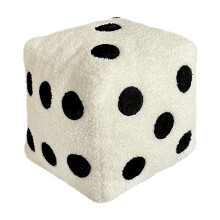 Plush Dice Pillow Soft Stuffed Cube Cushion 1 pc