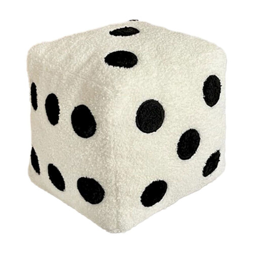 Plush Dice Pillow Soft Stuffed Cube Cushion 1 pc
