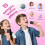 Bluetooth Karaoke Machine Portable with 2 Mics Pink 5