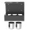 BCLONG Wall Mount Grease Sprayer Holder with Drip Cups 5