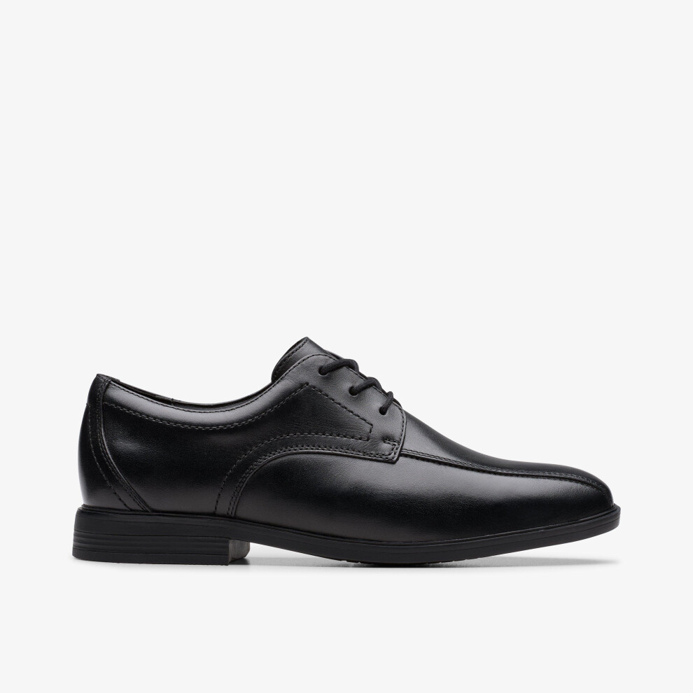 Clarks Jonwin Loop Y Black Leather