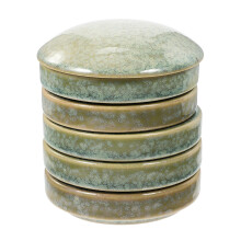 Watercolor Ceramic Palette for Adults Green 1 Set