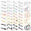 Stainless Steel L-Shaped Nose Ring Stud 55 pcs 1