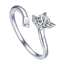 Silver Plated Constellations Adjustable Ring for Men and