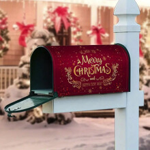 Magnetic Christmas Mailbox Cover Snowflake Design 18x21