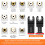 Titanium Bi-Metal Oscillating Saw Blades 4-Pack with 3 2