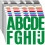 Letter Stickers Large Alphabet Number 30 Sheets 340 Pcs 1