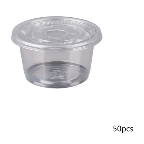 Plastic Dessert Cups with Lids 50 pcs 2