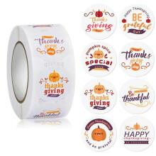 Thanksgiving Stickers Funny Grateful Design 500 pcs