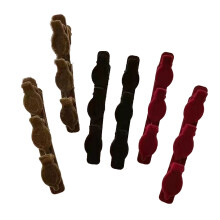 Xinwanna Braided Hair Clips Rhinestone Heart 2/6 pcs