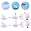 Swan Figurine Miniature Statue Wedding Decoration 6