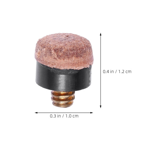 Pool Cue Tips PU Screw-On 10mm 20 Pieces 1