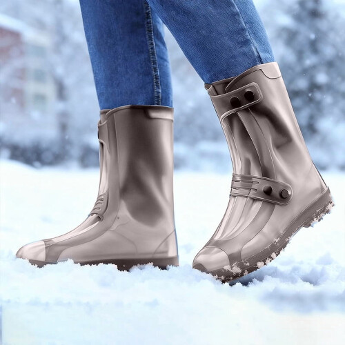Waterproof Silicone Shoe Covers for Adults, Reusable 2