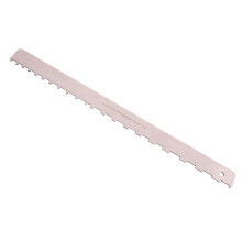 Stainless Steel Guitar Neck Notched Straight Edge Silver