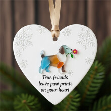 Heart-Shaped Sea Glass Ornament Handcrafted 1pc