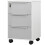 Three-Drawer Locking Filing Cabinet - Grey/White 2