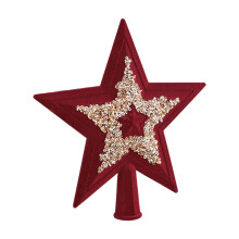 Glitter 3D Five-Pointed Christmas Tree Topper Star 1pc