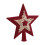 Glitter 3D Five-Pointed Christmas Tree Topper Star 1pc 1