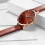 Women's Minimalist Dress Watch with Leather Strap 4