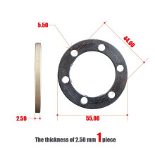 E-Bike Brake Disc Spacer Aluminum Alloy 2.5mm 55mm 6-Hole