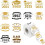 Class of 2025 Stickers Roll – 500 pcs, 10 styles, 6