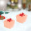 Shatterproof Mini Christmas Ornaments Orange 0.7 inch 4
